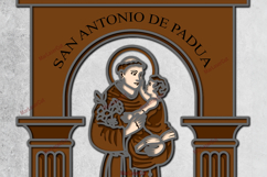 Multilayer San Antonio Padua SVG Laser Cut File 3D Layered Product Image 3