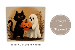 Halloween Ghost Tumbler, Vintage Halloween Tumbler Design Product Image 4