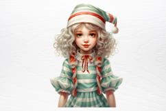 Christmas Little Girl Clipart PNG Product Image 4