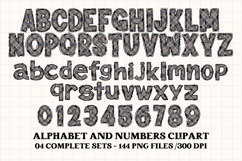 Father’s Day Alphabet clipart, father’s day letters doodle Product Image 4