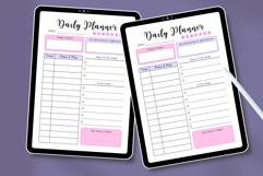 Aesthetic Daily Planner Template for Canva | Editable PDF &amp; Product Image 4