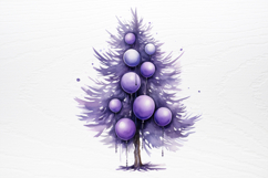 Lavender And Christmas Tree Sublimation PNG Product Image 4