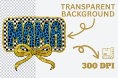 Mama Leopard Print Sublimation Design Product Image 3