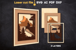 Camping Triptych SVG laser cut files for Glowforge Product Image 4