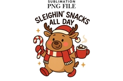 Deer snack squad png design for T-shirts Product Image 1