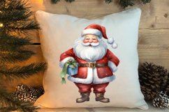 Watercolor Santa Claus Sublimation Clipart, Santa PNG Product Image 4