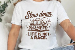 Slow down life is not a race SVG Product Image 4