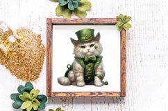 St Patricks Day Cats Clipar, Bundle, St Patricks Day Cats Product Image 4