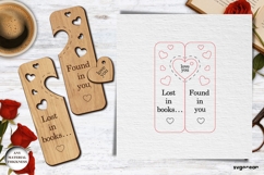 Valentine's Day Couple Bookmarks SVG Bundle | Laser Cut Product Image 4