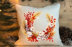 Christmas Cardinal Watercolor Clipart, Christmas Cardinal Product Image 4