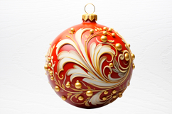 Christmas Bauble Sublimation Clipart PNG Product Image 4