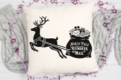 North Pole Reindeer Mail Svg, North Pole Postmark Svg. Product Image 5