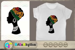 My History Is Strong SVG, Black History Month SVG, Woman SVG Product Image 1
