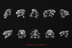 10 Bundle Dark Art Death Gecko Anger Lizard Beast Animal Product Image 6