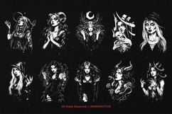10 Bundle Dark Art Witch Sorcery Spell Girl Occult Mystic Product Image 6