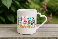 Nana PNG, Cute Bow, Carrots &amp; eggs PNG Sublimation Design Product Image 4