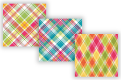 Bright Summer Plaid Digital Paper, Seamless Multicolor Product Image 4