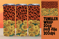 ARTISTIC 20oz Tumbler Wrap for Custom Gifts , Leopard Print Product Image 1
