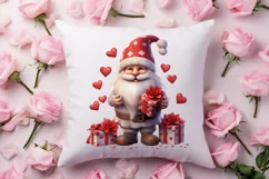 Cute Valentine Gnome Clipart, Gnome Clipart, Cute Gnome Product Image 4