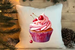 Watercolor Christmas Cakes Clipart, Christmas Clipart Product Image 4