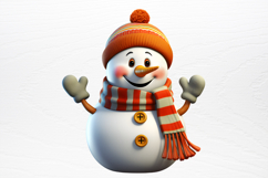 Funny Snowman Sublimation PNG Product Image 4