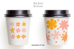 Retro Groovy Flowers SVG bundle | 70s 60s Hippie flowers Product Image 2