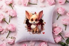 Valentine Broken Heart Animal Clipart, Valentines Couple Product Image 4