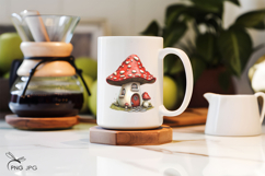Fairytale mushroom house sublimation Product Image 4