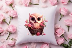 Owl Valentines Day Sublimation Clipart, Christmas Clipart Product Image 4