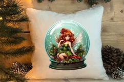 Fairy Christmas Sublimation Clipart, Fairy Christmas PNG Product Image 4