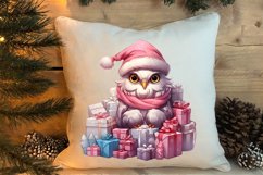 Cute Pink Christmas Animals Clipart Sublimation Product Image 4