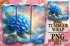 ENCHANTED MEMORIES 20oz TUMBLER WRAP, 3D Flower Product Image 1