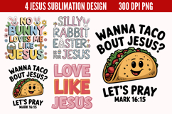 WANNA TACO BOUT JESUS PNG, Jesus Sublimation PNG Product Image 1