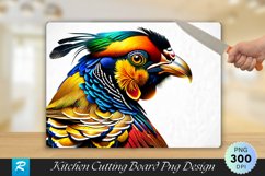 Golden Pheasant Cutting Board Sublimation Design Product Image 1