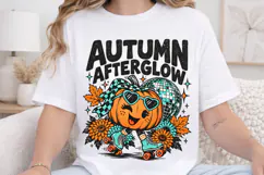 Groovy Harvest Fall PNG, Disco Pumpkin Autumn PNG, Retro Wes Product Image 4