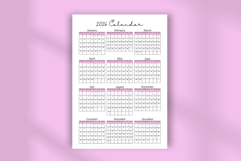 2026 Calendar Planner Template Editable Canva Planner Product Image 4