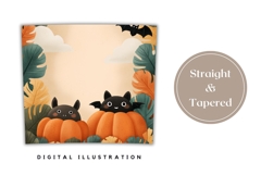 Cute Halloween Tumbler Wrap, Pumpkins Tumbler Sublimation Product Image 4