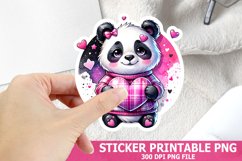 Valentine&#039;s Day Panda Sticker| Valentine&#039;s Day Sticker Product Image 1