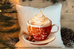 Christmas Cake Clipart, Christmas Cappuccino Clipart Product Image 4