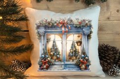 Christmas Window Sublimation Clipart, Christmas Window Product Image 4