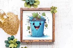 Watercolor Earth Day Clipart, Planet Earth Clipart Product Image 4
