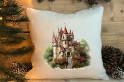 Christmas Castle Clipart Sublimation, Christmas PNG Product Image 4
