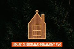 Christmas Ornament Building Cut File SVG,Houses Laser Cut Product Image 1