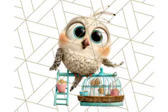 Pet Shop Clipart, Cute Big Eyed Animals, Kawaii Pets PNG Product Image 4