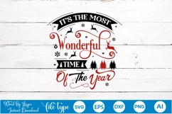 It's The Most Wonderful Time Of The Year SVG Design Product Image 4