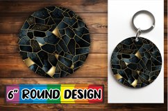 Keychain &amp; Car Coaster Delights: Glitter Sublimation Product Image 1