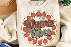 Retro Mama Vibes Sublimation, Vintage Mama Png Product Image 4