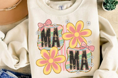 Floral Mama Coquette PNG, Preppy Mama Png Product Image 4