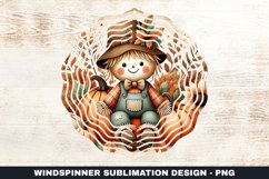 Halloween Wind Spinner Sublimation Design Product Image 1