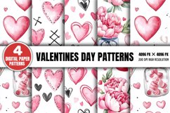 Valentines Day Patterns Bundle PNG Product Image 5
